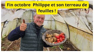 Fin octobre au jardin Philippe et son terreau de feuilles [upl. by Giovanni273]