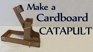 How to Make a Cardboard Catapult [upl. by Eiramrebma]