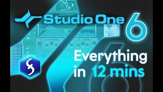 Studio One 6  Tutorial for Beginners in 12 MINUTES  COMPLETE [upl. by Turpin302]