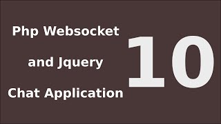 Php Chat Application System Tutorial Websocket and Jquery  10 Show sender of message [upl. by Steward]