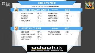 Prescot amp Odyssey CC Sunday XI v Mossley Hill CC 3rd XI [upl. by Terrie]