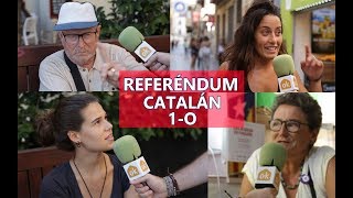 Referéndum Catalán 1 de Octubre  Encuesta en la calle [upl. by Gamal]