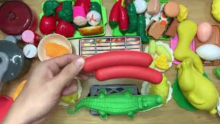 prepare cooking for dinner grilled sausage  Rainbow Color Fruits [upl. by Holtorf155]