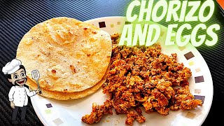 Chorizo and Eggs on Blackstone Griddle  Mexican breakfast [upl. by Robson]