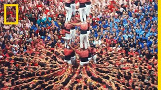 These DeathDefying Human Towers Build on Catalan Tradition  Short Film Showcase [upl. by Nnayt577]