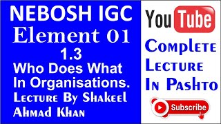 NEBOSH 13 Who Does What In Organisation [upl. by Meingolda]