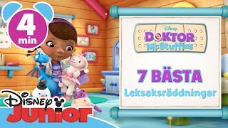 Doktor McStuffins  7 bästa leksaksräddningar  Disney Junior Sverige [upl. by Yednil]