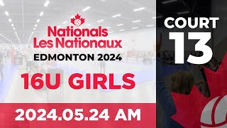 2024 Volleyball Canada Nationals 🏐 Edmonton 16U Girls  Day 1 AM Wave  Court 13 20240524 [upl. by Drew]