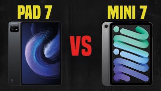 Xiaomi Pad 7 vs iPad Mini 7  Full Specs Compare Tablets [upl. by Yllim]