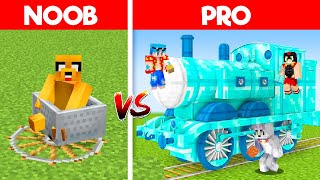 NOOB vs PRO Batalla de Construcción de TRENES con LOS COMPAS [upl. by Asher]