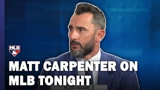 3time AllStar Matt Carpenter joins MLB Tonight as guest analyst [upl. by Hultin]