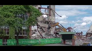 Belmont Park upclose  Belmont Park demolition May 29 2024 1 [upl. by Noyk837]