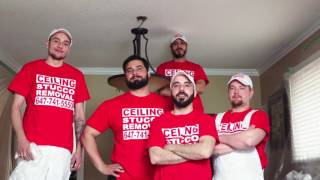 Popcorn Ceiling Removal by Ceiling Stucco Removal Specialists [upl. by Auqenaj]