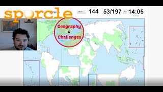 Sporcle  Finding 197 Countries of the World No Outlines [upl. by Kroll]