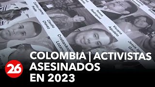 Colombia  Activistas asesinados en 2023 [upl. by Nalyt]