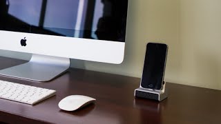 The iPhone Charging Dock WiFi DVR Hidden Camera from GadgetsAndGearcom [upl. by Renckens]