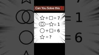 Can You Solve This Math Puzzle [upl. by Yenaj150]