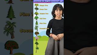 10 Amazing Trees🌴 for Kids in English Easy English Words Adi Keshari Connection shorts [upl. by Eentruok]