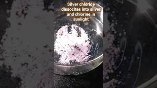 Silver Chloride dissociation in presence of sunlight [upl. by Einnahc]