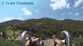 Fasanolandia 2013  Sputnik  Free Fall Tower OnBoard Front Seat POV HD [upl. by Idnyl]