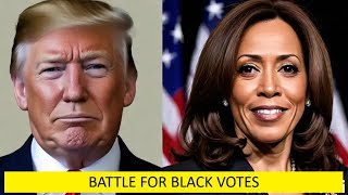 Kamala Harris vs Trump Battle for Black 2024 09 18 PoliticalBattleVoterEngagementDiversity [upl. by Prent981]