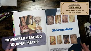 November Reading Journal Setup [upl. by Annoj]