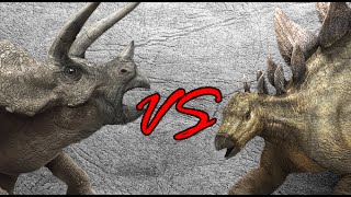 Triceratops vs Stegosaurus  SPORE [upl. by Uhn756]