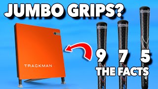 Jumbo grips v Regular grips  Trackman data head to head 975 irons [upl. by Eisus514]