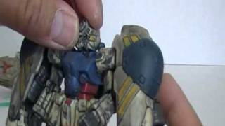 Gundam GP02  Battle Scarred Gundam action figure review [upl. by Olenolin]