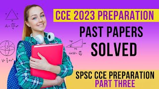 CCE Screening test preparationPast papers solved SPSC combined competitive Examination 2023 [upl. by Armmat]