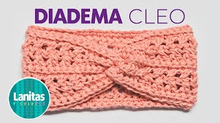 DIADEMA TEJIDA A CROCHET PASO A PASO  EASY CROCHET HEADBAND  LANITAS Y COLORES [upl. by Ardelia77]