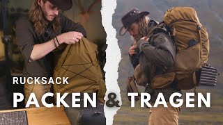 Rucksack clever packen richtig einstellen amp angenehm tragen Tipps amp Tricks [upl. by Pizor56]