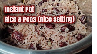 Instant Pot Rice and Peas  Jamaican Rice and Peas [upl. by Brownson809]