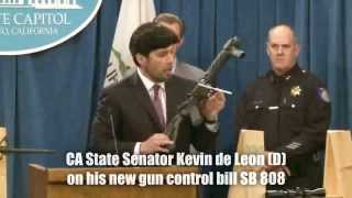 AntiGun Senator Kevin De Leon Makes a Fool of Himself [upl. by Ieso]