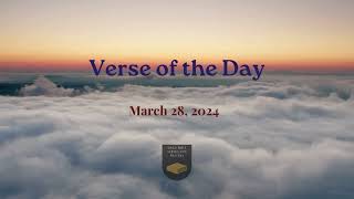 Verse of the Day  March 28 2024 [upl. by Elacim]