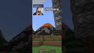 Volcano eruption 😱😱Can she survive minecraft shorts [upl. by Onitsoga]