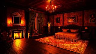 Dark Victorian Mansion The Bedroom  Piano Cello and Choir on a Stormy Night [upl. by Fairweather298]