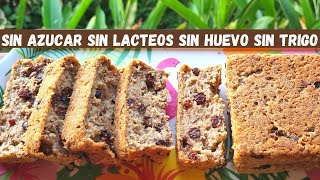 BUDIN de AVENA MANZANA y CHIA SIN AZÚCAR SIN TRIGO SALUDABLE Y VEGANO Recetas de Gri [upl. by Ahsap529]