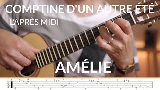 Yann Tiersen  Comptine dun autre été  L’après midi from Amélie  Ukulele Fingerstyle Tab [upl. by Koralle]