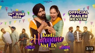 New punjabi movie 2024  Trailer Review  Kudi haryane wal di  Ammy virk  Sonam bajwa  Filmy Swag [upl. by Nodlehs317]