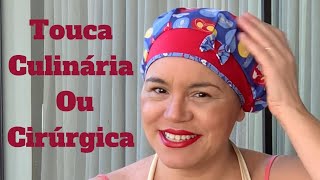 Como fazer uma touca cirúrgica ou culinária DIY scrub hat [upl. by Ynnav]