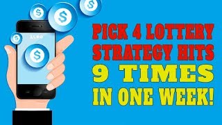 Winning Pick 4 Lottery Strategy  1 3 5 Tic Tac Toe Rundown [upl. by Debbee]