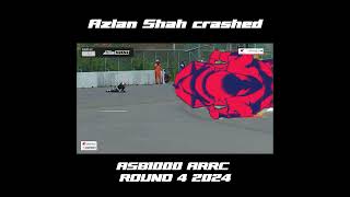 AZLAN SHAH CRASHED DURING ASB100 WARM UP SESSION  ROUND 4 2024 [upl. by Chenay]