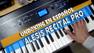 Unboxing Piano Digital Alesis Recital Pro en español [upl. by Bandeen767]