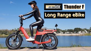 Trying the Tesgo ThunderF Fat Tire Folding Long Range eBike [upl. by Aekan811]