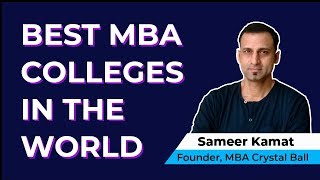 Best MBA Colleges in the World  USA Canada UK Australia India [upl. by Johiah]