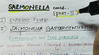 Salmonellae part 3  Microbiology  Handwritten notes [upl. by Maclaine]