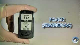 How to Refill Canon PG512 Black Ink Cartridge [upl. by Ydderf]