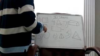 Showing 3D Shapes Their Faces Vertices and Edges w Paper Demonstration [upl. by Etolas116]