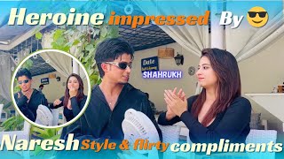 Heroine Impressed By Naresh  style amp flirty compliments  latest video  vlog pareshannaresh [upl. by Nnaarual]